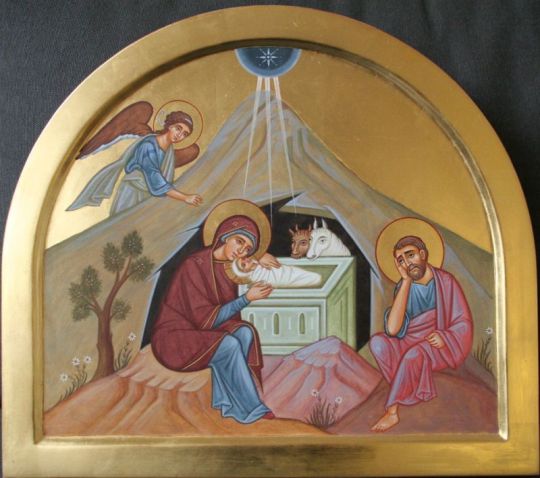 Ikone Geburt Christi Janina Zang